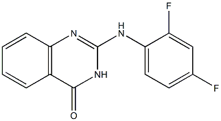 2-(2,4-difluoroanilino)-4(3H)-quinazolinone 结构式