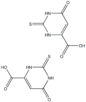 6-Oxo-2-thio-1,2,3,6-tetrahydropyrimidine-4-carboxylic acid(Thioorotic acid) Struktur