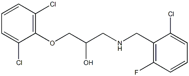  1-[(2-chloro-6-fluorobenzyl)amino]-3-(2,6-dichlorophenoxy)propan-2-ol