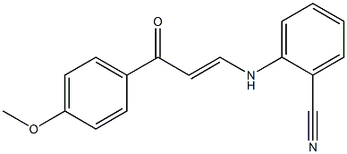 2-{[3-(4-methoxyphenyl)-3-oxoprop-1-enyl]amino}benzonitrile