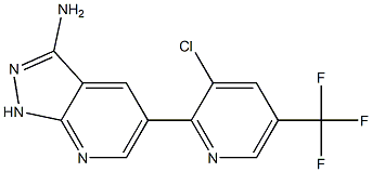 5-[3-chloro-5-(trifluoromethyl)-2-pyridinyl]-1H-pyrazolo[3,4-b]pyridin-3-amine