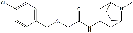 2-[(4-chlorobenzyl)thio]-N-(8-methyl-8-azabicyclo[3.2.1]oct-3-yl)acetamide