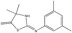 N1-(4,4-dimethyl-5-methylidene-1,3-thiazolan-2-yliden)-3,5-dimethylaniline Struktur