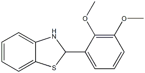 2-(2,3-dimethoxyphenyl)-2,3-dihydro-1,3-benzothiazole 化学構造式