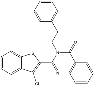 2-(3-chlorobenzo[b]thiophen-2-yl)-6-methyl-3-phenethyl-3,4-dihydroquinazoli n-4-one