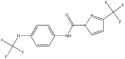 N1-[4-(trifluoromethoxy)phenyl]-3-(trifluoromethyl)-1H-pyrazole-1-carboxamide|