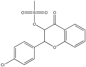 2-(4-chlorophenyl)-4-oxo-3,4-dihydro-2H-chromen-3-yl methanesulfonate