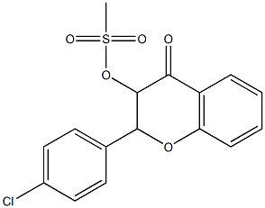 2-(4-chlorophenyl)-4-oxo-3,4-dihydro-2H-chromen-3-yl methanesulfonate|