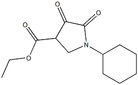 ethyl 1-cyclohexyl-4,5-dioxopyrrolidine-3-carboxylate Struktur