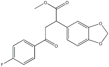 methyl 2-(1,3-benzodioxol-5-yl)-4-(4-fluorophenyl)-4-oxobutanoate