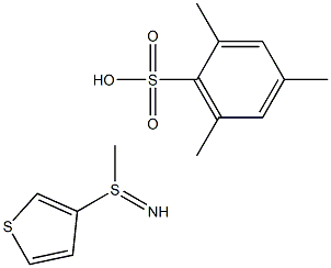3-(methylsulfinoimidoyl)thiophene 2,4,6-trimethylbenzenesulfonate Struktur