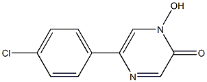 5-(4-chlorophenyl)-1-hydroxy-2(1H)-pyrazinone Struktur