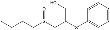 3-(butylsulfinyl)-2-(phenylsulfanyl)-1-propanol Struktur