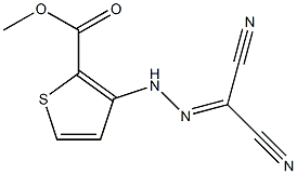 methyl 3-[2-(dicyanomethylidene)hydrazino]thiophene-2-carboxylate Structure