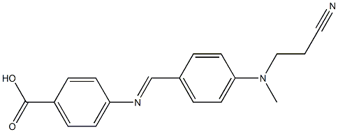 4-({4-[(2-cyanoethyl)(methyl)amino]benzylidene}amino)benzoic acid