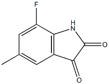 7-fluoro-5-methyl-1H-indole-2,3-dione 结构式