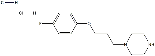 1-(3-(4-Fluorphenoxy)-propyl)-piperazin 2HCl Struktur