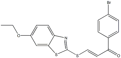 1-(4-bromophenyl)-3-[(6-ethoxy-1,3-benzothiazol-2-yl)thio]prop-2-en-1-one