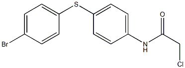 N-{4-[(4-bromophenyl)sulfanyl]phenyl}-2-chloroacetamide Structure