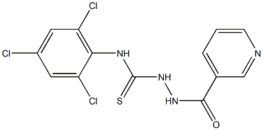  N1-(2,4,6-trichlorophenyl)-2-(3-pyridylcarbonyl)hydrazine-1-carbothioamide