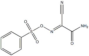 2-amino-2-oxo-N-[(phenylsulfonyl)oxy]ethanimidoyl cyanide 结构式