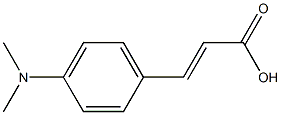(2E)-3-[4-(dimethylamino)phenyl]acrylic acid Struktur