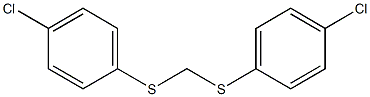 1-chloro-4-({[(4-chlorophenyl)thio]methyl}thio)benzene 化学構造式