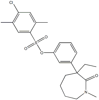 3-(3-ethyl-1-methyl-2-oxoazepan-3-yl)phenyl 4-chloro-2,5-dimethylbenzene-1- sulfonate