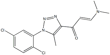 1-[1-(2,5-dichlorophenyl)-5-methyl-1H-1,2,3-triazol-4-yl]-3-(dimethylamino)prop-2-en-1-one Structure