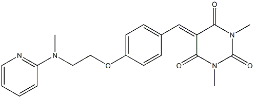 1,3-dimethyl-5-[(4-{2-[methyl(2-pyridinyl)amino]ethoxy}phenyl)methylene]-2,4,6(1H,3H,5H)-pyrimidinetrione