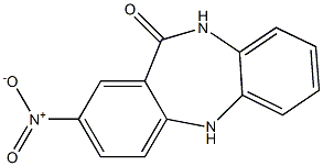 2-nitro-5,10-dihydro-11H-dibenzo[b,e][1,4]diazepin-11-one Struktur