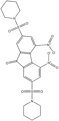 4,5-dinitro-2,7-di(piperidinosulfonyl)-9H-fluoren-9-one