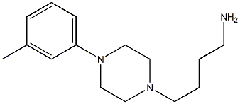 4-[4-(3-methylphenyl)piperazin-1-yl]butan-1-amine Struktur