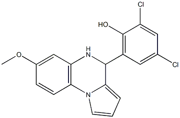 2,4-dichloro-6-(7-methoxy-4,5-dihydropyrrolo[1,2-a]quinoxalin-4-yl)phenol