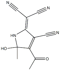 2-(4-acetyl-3-cyano-5-hydroxy-5-methyl-1,5-dihydro-2H-pyrrol-2-yliden)malononitrile