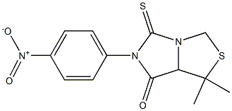 1,1-dimethyl-6-(4-nitrophenyl)-5-thioxoperhydroimidazo[1,5-c][1,3]thiazol-7-one