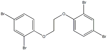 2,4-dibromo-1-[2-(2,4-dibromophenoxy)ethoxy]benzene 化学構造式