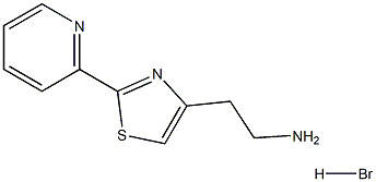 2-[2-(2-pyridinyl)-1,3-thiazol-4-yl]-1-ethanamine-hydrabromide 结构式