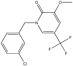 1-(3-chlorobenzyl)-3-methoxy-5-(trifluoromethyl)-2(1H)-pyridinone|