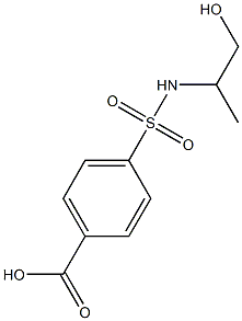 4-{[(2-hydroxy-1-methylethyl)amino]sulfonyl}benzoic acid Structure