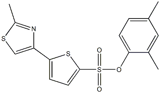  2,4-dimethylphenyl 5-(2-methyl-1,3-thiazol-4-yl)thiophene-2-sulfonate