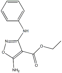 ethyl 5-amino-3-anilinoisoxazole-4-carboxylate Structure