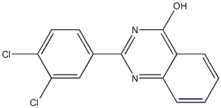 2-(3,4-dichlorophenyl)quinazolin-4-ol 化学構造式