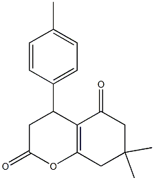 7,7-dimethyl-4-(4-methylphenyl)-4,6,7,8-tetrahydro-2H-chromene-2,5(3H)-dione|