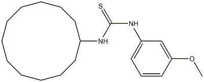 N-cyclododecyl-N'-(3-methoxyphenyl)thiourea Structure