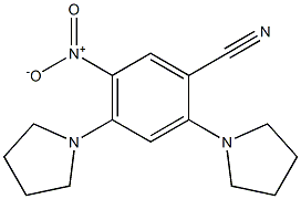5-nitro-2,4-ditetrahydro-1H-pyrrol-1-ylbenzonitrile,,结构式