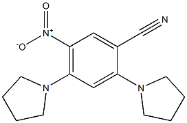 5-nitro-2,4-ditetrahydro-1H-pyrrol-1-ylbenzonitrile 化学構造式