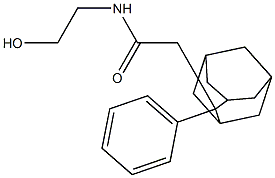 N-(2-hydroxyethyl)-2-(2-phenyl-2-adamantyl)acetamide 结构式