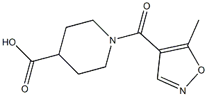 1-[(5-methylisoxazol-4-yl)carbonyl]piperidine-4-carboxylic acid Structure