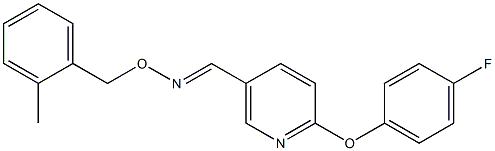  6-(4-fluorophenoxy)nicotinaldehyde O-(2-methylbenzyl)oxime